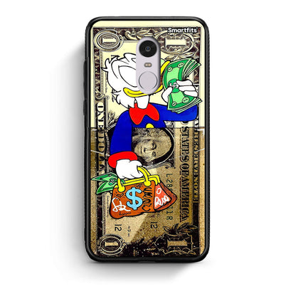 Xiaomi Redmi Note 4 / 4X Duck Money Θήκη από τη Smartfits με σχέδιο στο πίσω μέρος και μαύρο περίβλημα | Smartphone case with colorful back and black bezels by Smartfits