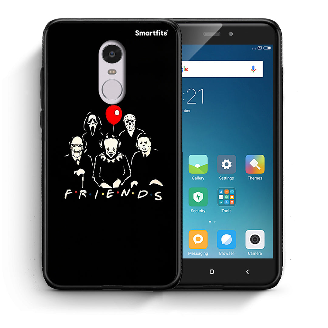 Θήκη Xiaomi Redmi Note 4 / 4X Halloween Friends από τη Smartfits με σχέδιο στο πίσω μέρος και μαύρο περίβλημα | Xiaomi Redmi Note 4 / 4X Halloween Friends case with colorful back and black bezels