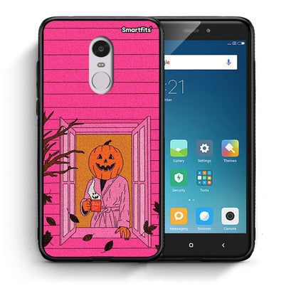 Θήκη Xiaomi Redmi Note 4 / 4X Halloween Pumpkin Lady από τη Smartfits με σχέδιο στο πίσω μέρος και μαύρο περίβλημα | Xiaomi Redmi Note 4 / 4X Halloween Pumpkin Lady case with colorful back and black bezels