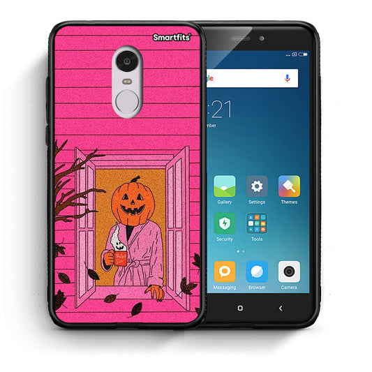 Θήκη Xiaomi Redmi Note 4 / 4X Halloween Pumpkin Lady από τη Smartfits με σχέδιο στο πίσω μέρος και μαύρο περίβλημα | Xiaomi Redmi Note 4 / 4X Halloween Pumpkin Lady case with colorful back and black bezels