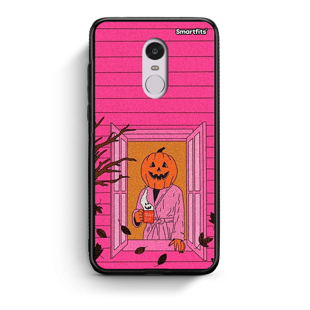 Xiaomi Redmi Note 4 / 4X Halloween Pumpkin Lady Θήκη από τη Smartfits με σχέδιο στο πίσω μέρος και μαύρο περίβλημα | Smartphone case with colorful back and black bezels by Smartfits