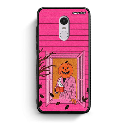 Xiaomi Redmi Note 4 / 4X Halloween Pumpkin Lady Θήκη από τη Smartfits με σχέδιο στο πίσω μέρος και μαύρο περίβλημα | Smartphone case with colorful back and black bezels by Smartfits