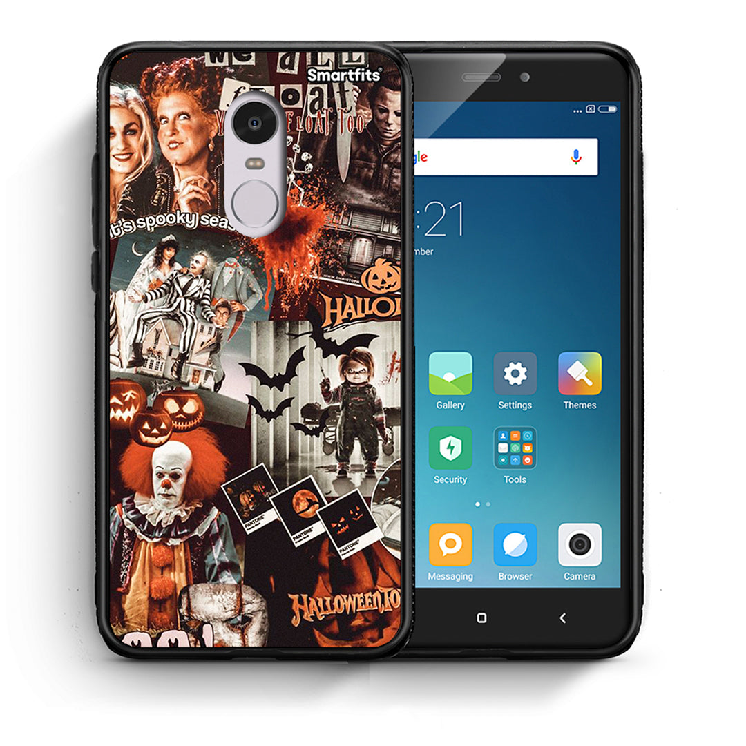 Θήκη Xiaomi Redmi Note 4 / 4X Halloween Spooky Season από τη Smartfits με σχέδιο στο πίσω μέρος και μαύρο περίβλημα | Xiaomi Redmi Note 4 / 4X Halloween Spooky Season case with colorful back and black bezels