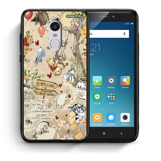 Θήκη Xiaomi Redmi Note 4/4X Happy Friends από τη Smartfits με σχέδιο στο πίσω μέρος και μαύρο περίβλημα | Xiaomi Redmi Note 4/4X Happy Friends case with colorful back and black bezels