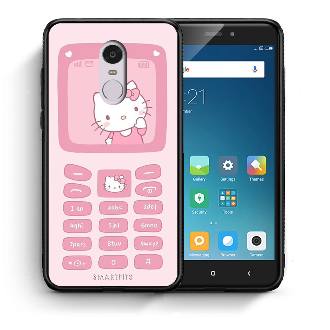 Θήκη Αγίου Βαλεντίνου Xiaomi Redmi Note 4 / 4X Hello Kitten από τη Smartfits με σχέδιο στο πίσω μέρος και μαύρο περίβλημα | Xiaomi Redmi Note 4 / 4X Hello Kitten case with colorful back and black bezels