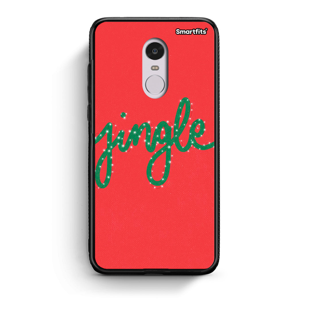 Xiaomi Redmi Note 4/4X Jingle Xmas θήκη από τη Smartfits με σχέδιο στο πίσω μέρος και μαύρο περίβλημα | Smartphone case with colorful back and black bezels by Smartfits