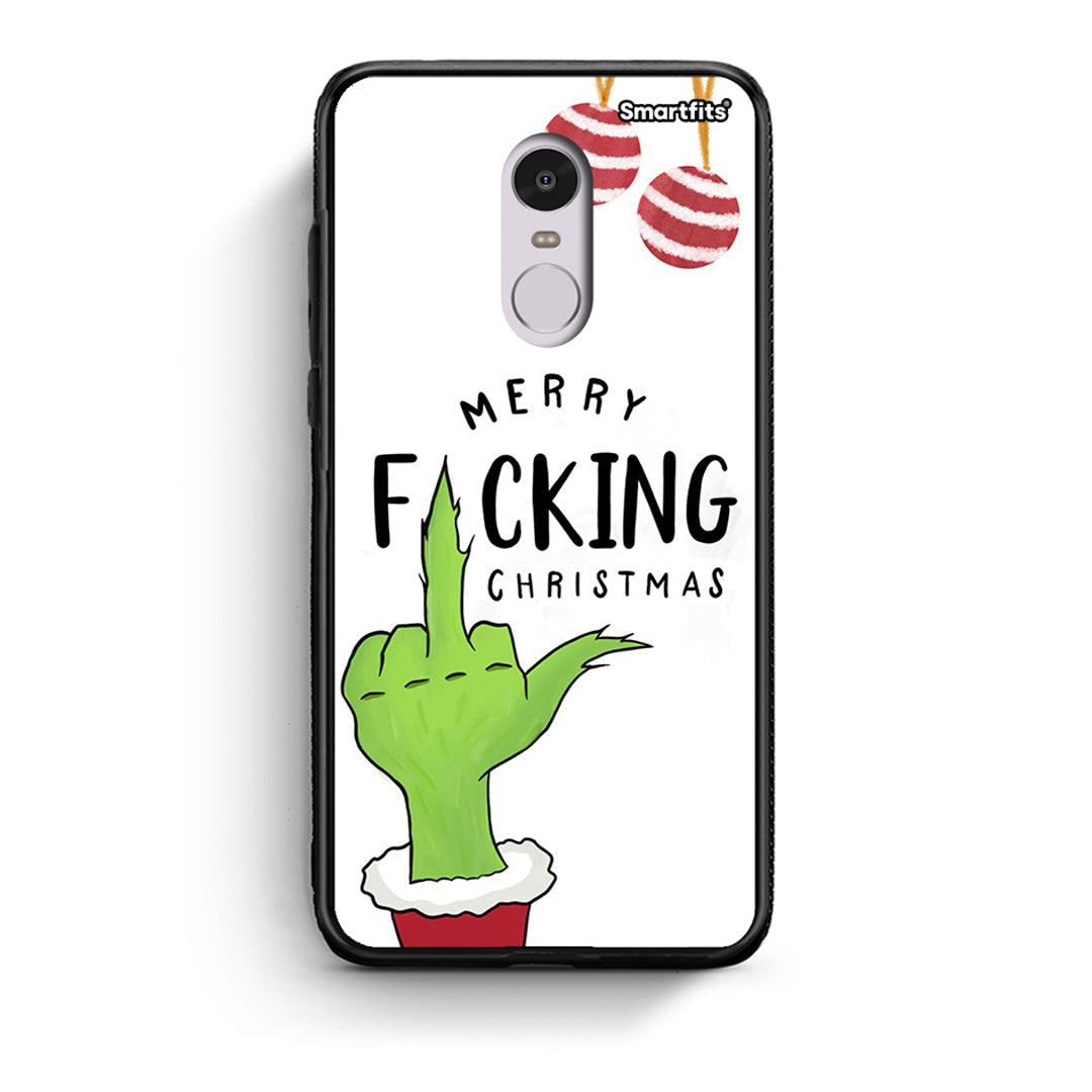 Xiaomi Redmi Note 4/4X Merry F Xmas θήκη από τη Smartfits με σχέδιο στο πίσω μέρος και μαύρο περίβλημα | Smartphone case with colorful back and black bezels by Smartfits
