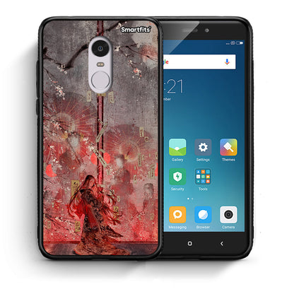 Θήκη Xiaomi Redmi Note 4/4X Nezuko Kamado από τη Smartfits με σχέδιο στο πίσω μέρος και μαύρο περίβλημα | Xiaomi Redmi Note 4/4X Nezuko Kamado case with colorful back and black bezels