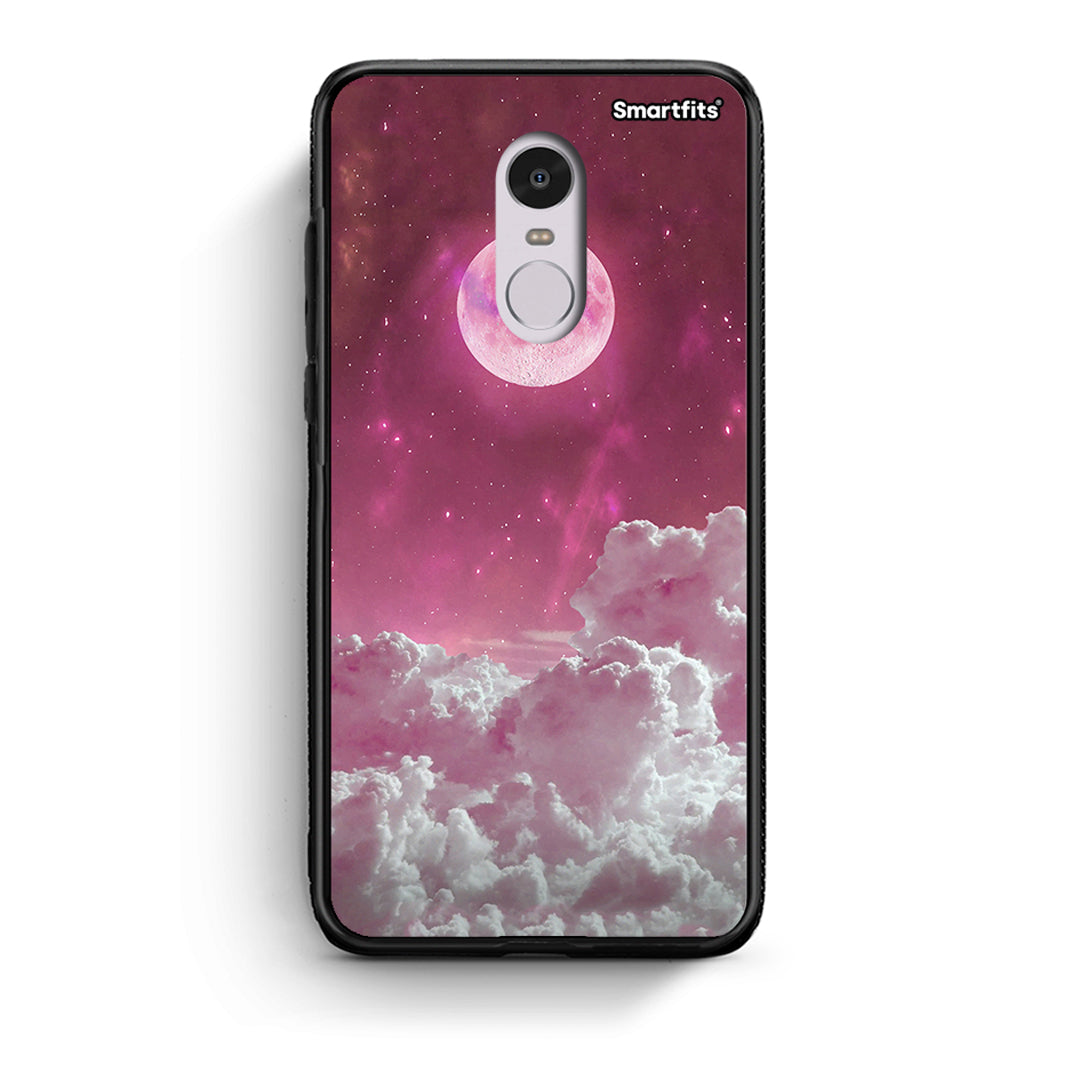 Xiaomi Redmi Note 4 / 4X Pink Moon Θήκη από τη Smartfits με σχέδιο στο πίσω μέρος και μαύρο περίβλημα | Smartphone case with colorful back and black bezels by Smartfits