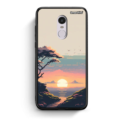 Xiaomi Redmi Note 4 / 4X Pixel Sunset Θήκη από τη Smartfits με σχέδιο στο πίσω μέρος και μαύρο περίβλημα | Smartphone case with colorful back and black bezels by Smartfits