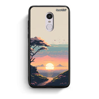 Thumbnail for Xiaomi Redmi Note 4 / 4X Pixel Sunset Θήκη από τη Smartfits με σχέδιο στο πίσω μέρος και μαύρο περίβλημα | Smartphone case with colorful back and black bezels by Smartfits