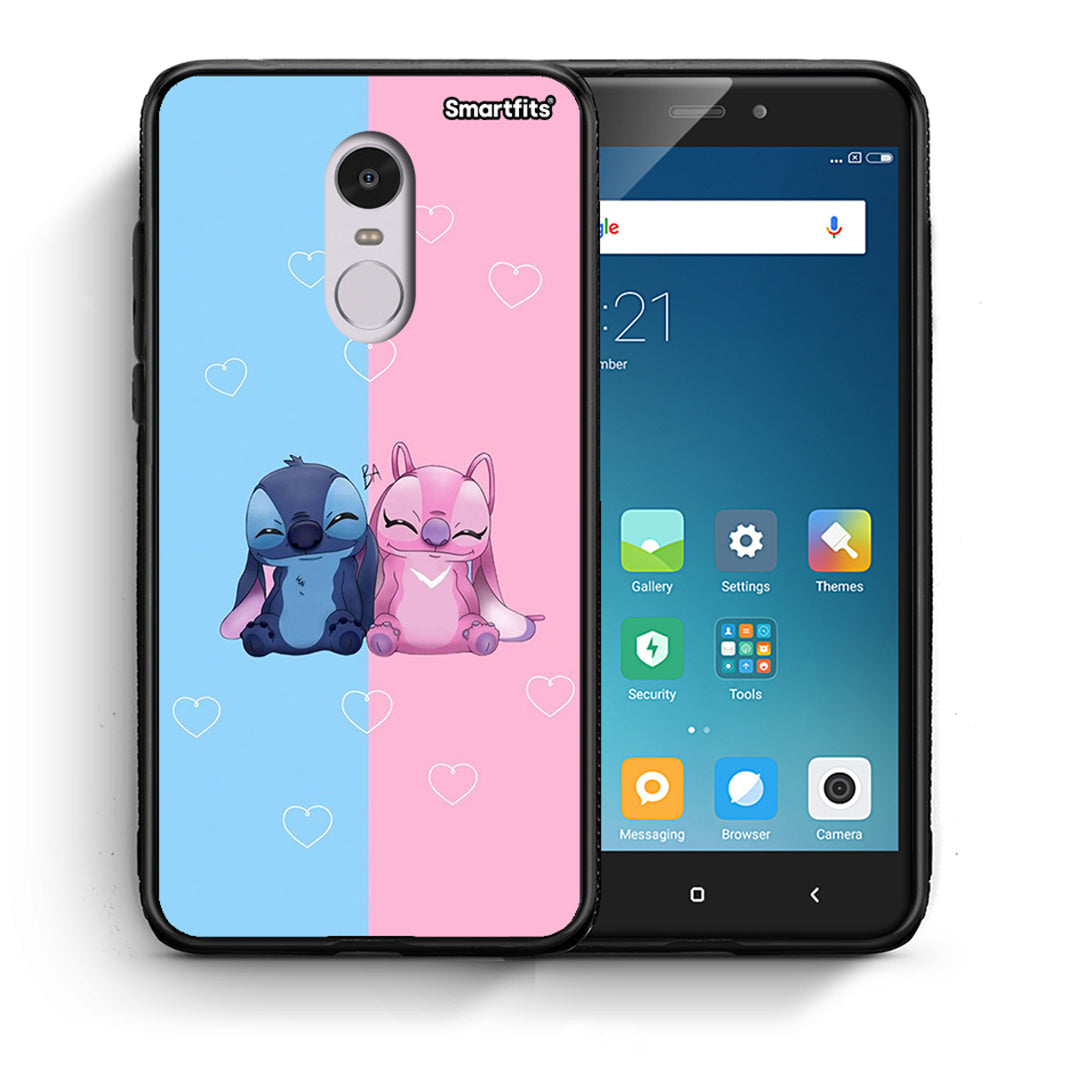 Θήκη Xiaomi Redmi Note 4/4X Stitch And Angel από τη Smartfits με σχέδιο στο πίσω μέρος και μαύρο περίβλημα | Xiaomi Redmi Note 4/4X Stitch And Angel case with colorful back and black bezels