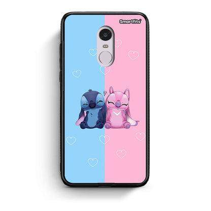 Xiaomi Redmi Note 4/4X Stitch And Angel θήκη από τη Smartfits με σχέδιο στο πίσω μέρος και μαύρο περίβλημα | Smartphone case with colorful back and black bezels by Smartfits