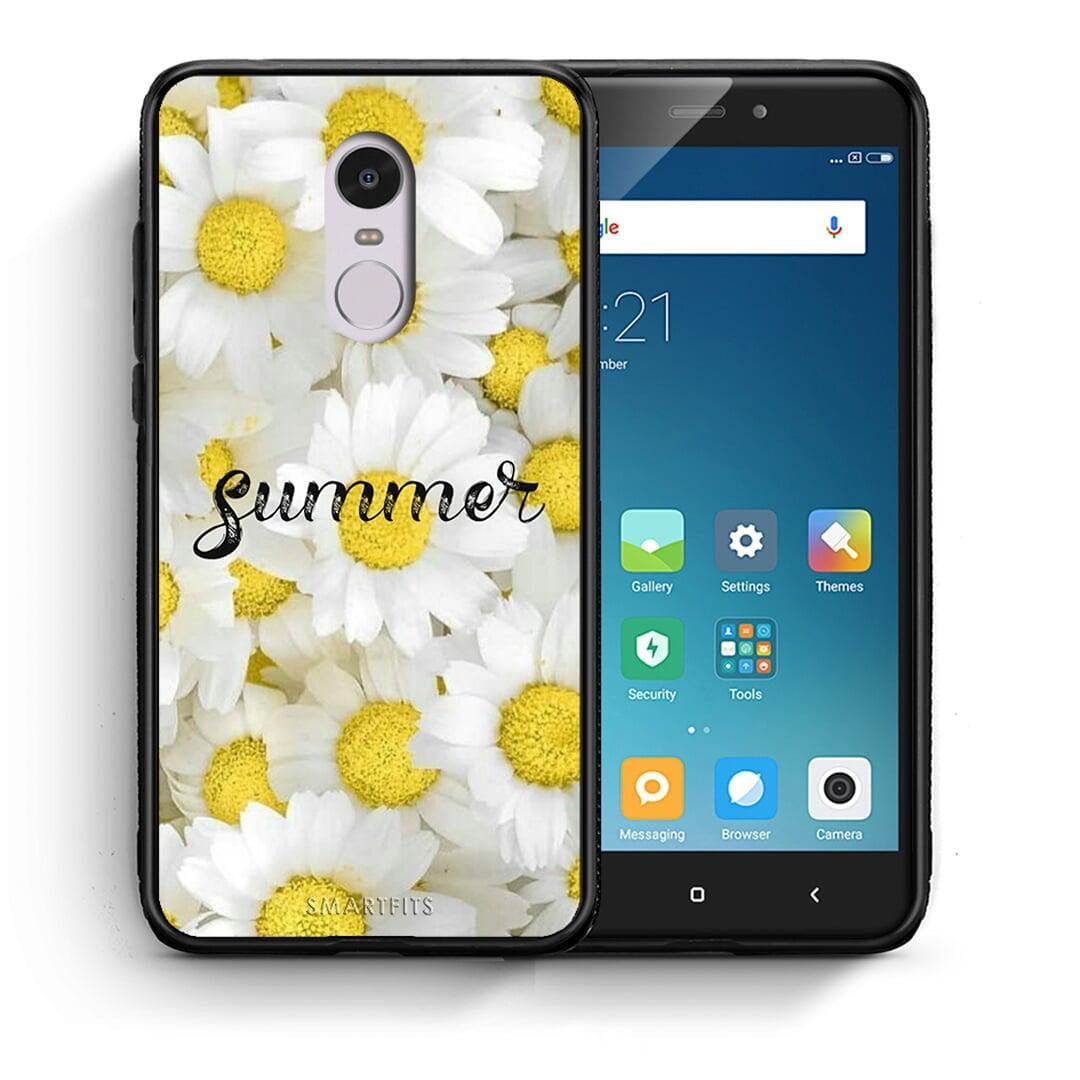 Θήκη Xiaomi Redmi Note 4 / 4X Summer Daisies από τη Smartfits με σχέδιο στο πίσω μέρος και μαύρο περίβλημα | Xiaomi Redmi Note 4 / 4X Summer Daisies case with colorful back and black bezels