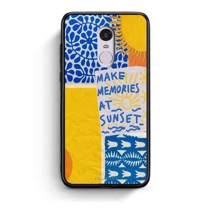 Xiaomi Redmi Note 4 / 4X Sunset Memories Θήκη από τη Smartfits με σχέδιο στο πίσω μέρος και μαύρο περίβλημα | Smartphone case with colorful back and black bezels by Smartfits