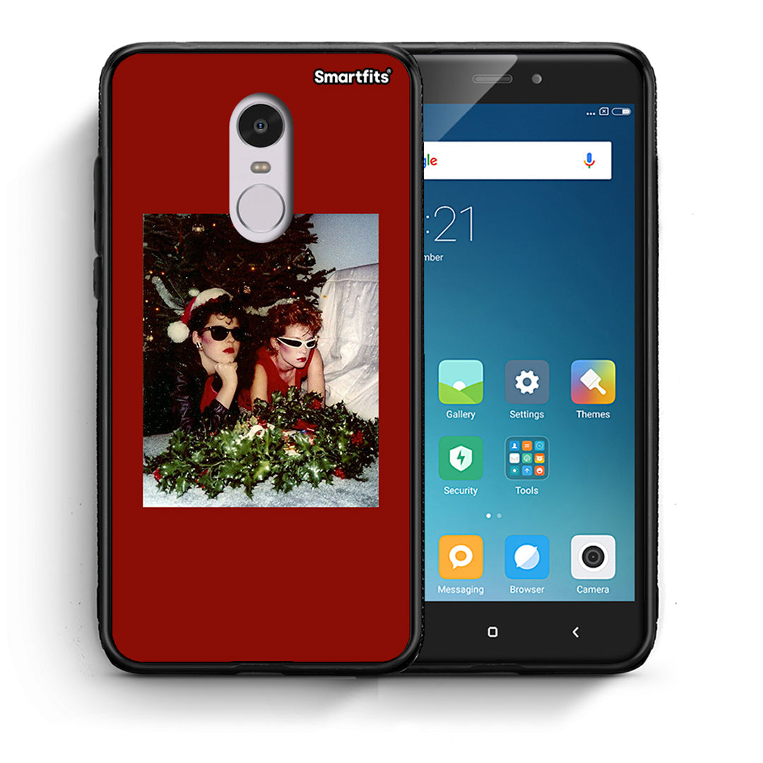 Θήκη Xiaomi Redmi Note 4/4X Waiting For Xmas από τη Smartfits με σχέδιο στο πίσω μέρος και μαύρο περίβλημα | Xiaomi Redmi Note 4/4X Waiting For Xmas case with colorful back and black bezels