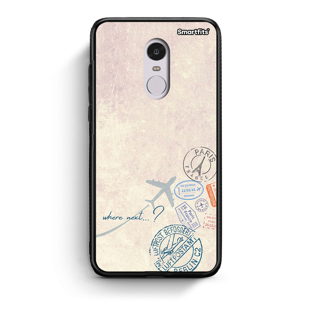 Xiaomi Redmi Note 4 / 4X Where Next Θήκη από τη Smartfits με σχέδιο στο πίσω μέρος και μαύρο περίβλημα | Smartphone case with colorful back and black bezels by Smartfits