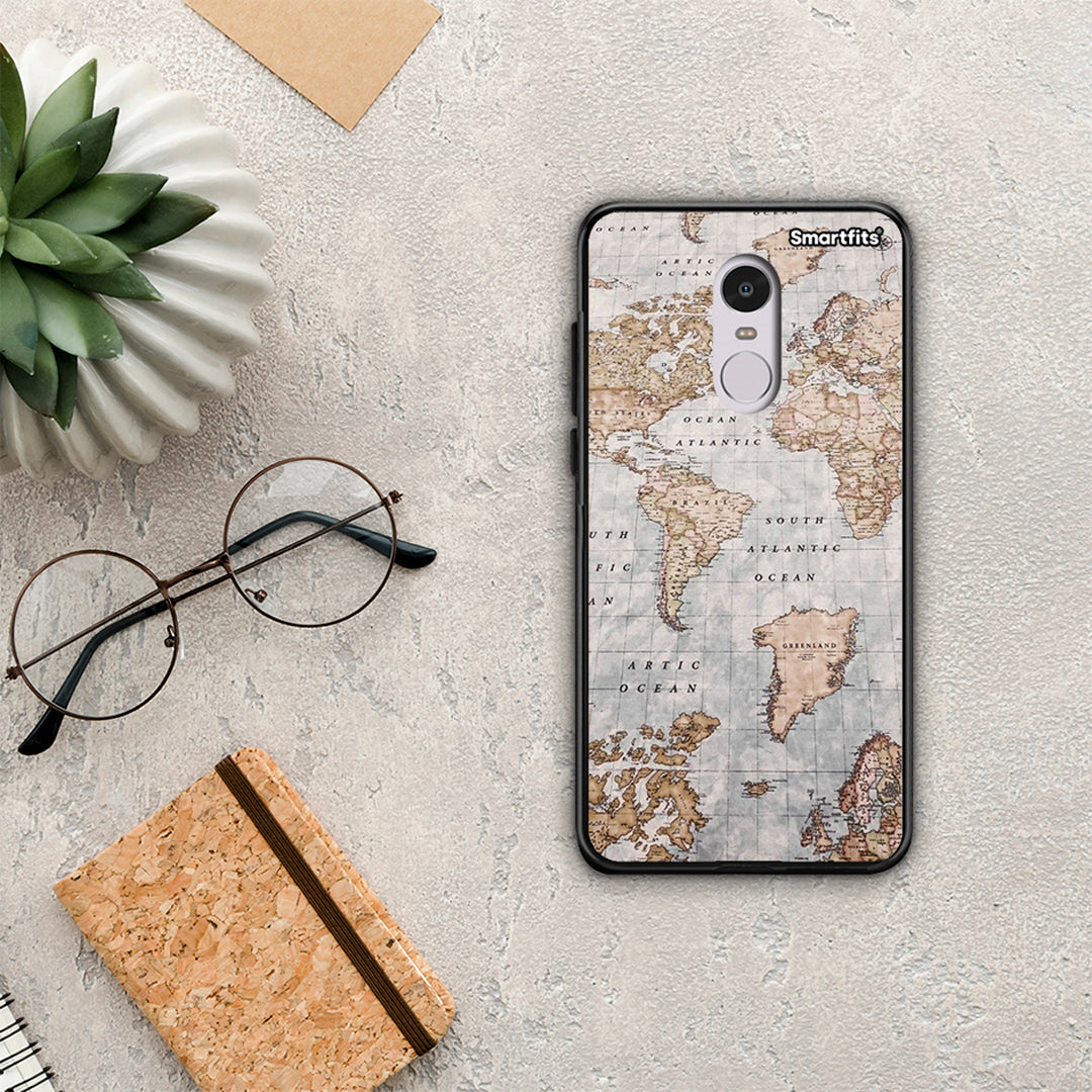 World Map - Xiaomi Redmi Note 4 / 4X θήκη