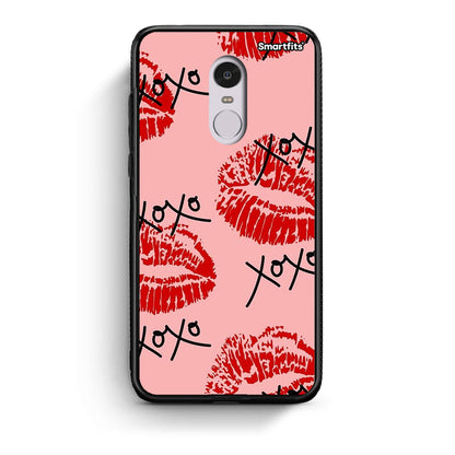 Xiaomi Redmi Note 4/4X XOXO Lips θήκη από τη Smartfits με σχέδιο στο πίσω μέρος και μαύρο περίβλημα | Smartphone case with colorful back and black bezels by Smartfits