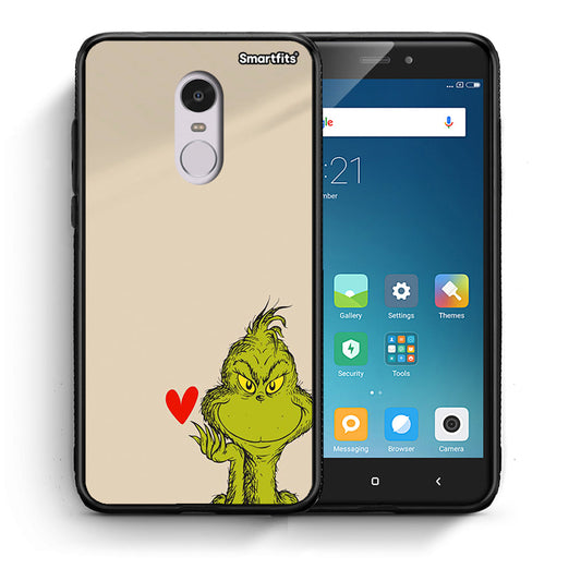 Θήκη Xiaomi Redmi Note 4/4X Xmas Grinch από τη Smartfits με σχέδιο στο πίσω μέρος και μαύρο περίβλημα | Xiaomi Redmi Note 4/4X Xmas Grinch case with colorful back and black bezels
