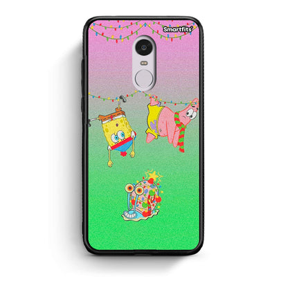 Xiaomi Redmi Note 4/4X Xmas Lights θήκη από τη Smartfits με σχέδιο στο πίσω μέρος και μαύρο περίβλημα | Smartphone case with colorful back and black bezels by Smartfits