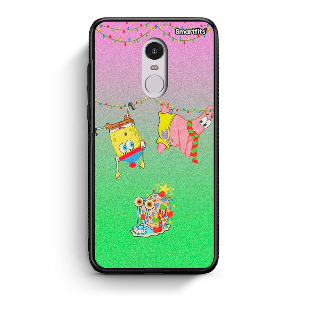 Xiaomi Redmi Note 4/4X Xmas Lights θήκη από τη Smartfits με σχέδιο στο πίσω μέρος και μαύρο περίβλημα | Smartphone case with colorful back and black bezels by Smartfits