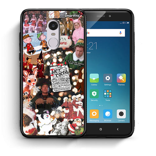 Θήκη Xiaomi Redmi Note 4/4X Xmas Movies από τη Smartfits με σχέδιο στο πίσω μέρος και μαύρο περίβλημα | Xiaomi Redmi Note 4/4X Xmas Movies case with colorful back and black bezels