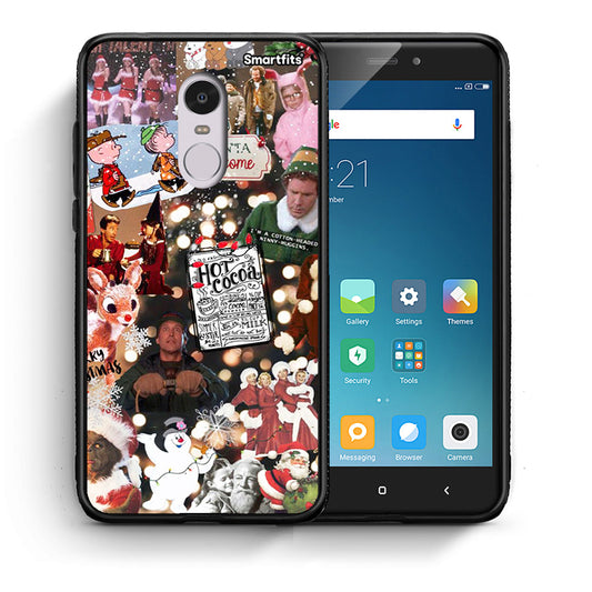Θήκη Xiaomi Redmi Note 4/4X Xmas Movies από τη Smartfits με σχέδιο στο πίσω μέρος και μαύρο περίβλημα | Xiaomi Redmi Note 4/4X Xmas Movies case with colorful back and black bezels
