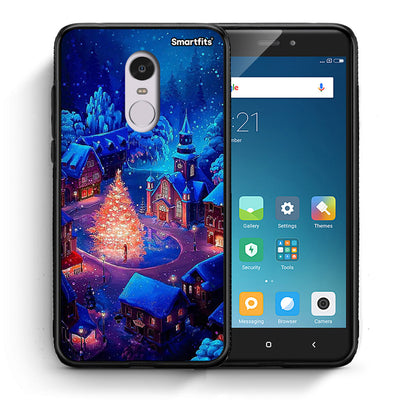 Θήκη Xiaomi Redmi Note 4/4X Xmas Village από τη Smartfits με σχέδιο στο πίσω μέρος και μαύρο περίβλημα | Xiaomi Redmi Note 4/4X Xmas Village case with colorful back and black bezels
