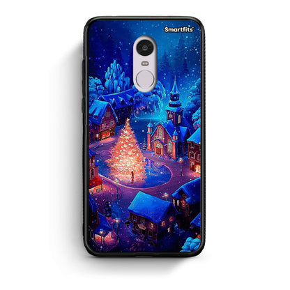 Xiaomi Redmi Note 4/4X Xmas Village θήκη από τη Smartfits με σχέδιο στο πίσω μέρος και μαύρο περίβλημα | Smartphone case with colorful back and black bezels by Smartfits