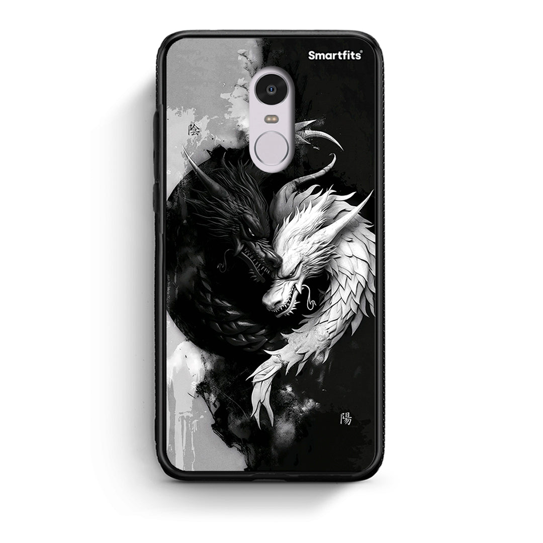 Xiaomi Redmi Note 4 / 4X Yin Yang Θήκη από τη Smartfits με σχέδιο στο πίσω μέρος και μαύρο περίβλημα | Smartphone case with colorful back and black bezels by Smartfits