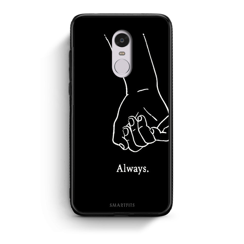 Xiaomi Redmi Note 4 / 4X Always & Forever 1 Θήκη Αγίου Βαλεντίνου από τη Smartfits με σχέδιο στο πίσω μέρος και μαύρο περίβλημα | Smartphone case with colorful back and black bezels by Smartfits