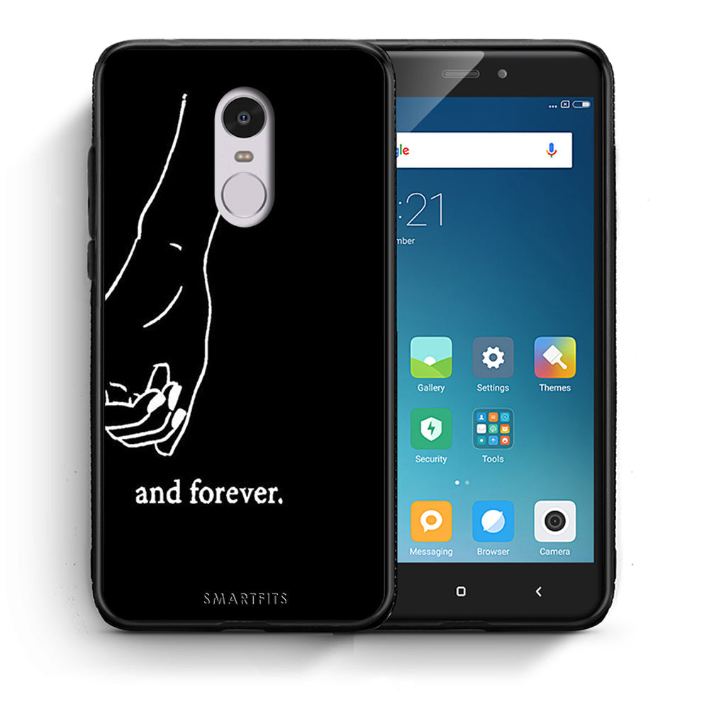 Θήκη Αγίου Βαλεντίνου Xiaomi Redmi Note 4 / 4X Always & Forever 2 από τη Smartfits με σχέδιο στο πίσω μέρος και μαύρο περίβλημα | Xiaomi Redmi Note 4 / 4X Always & Forever 2 case with colorful back and black bezels