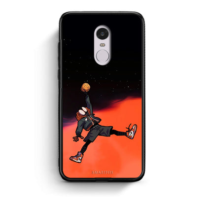 Xiaomi Redmi Note 4/4X Basketball Hero θήκη από τη Smartfits με σχέδιο στο πίσω μέρος και μαύρο περίβλημα | Smartphone case with colorful back and black bezels by Smartfits