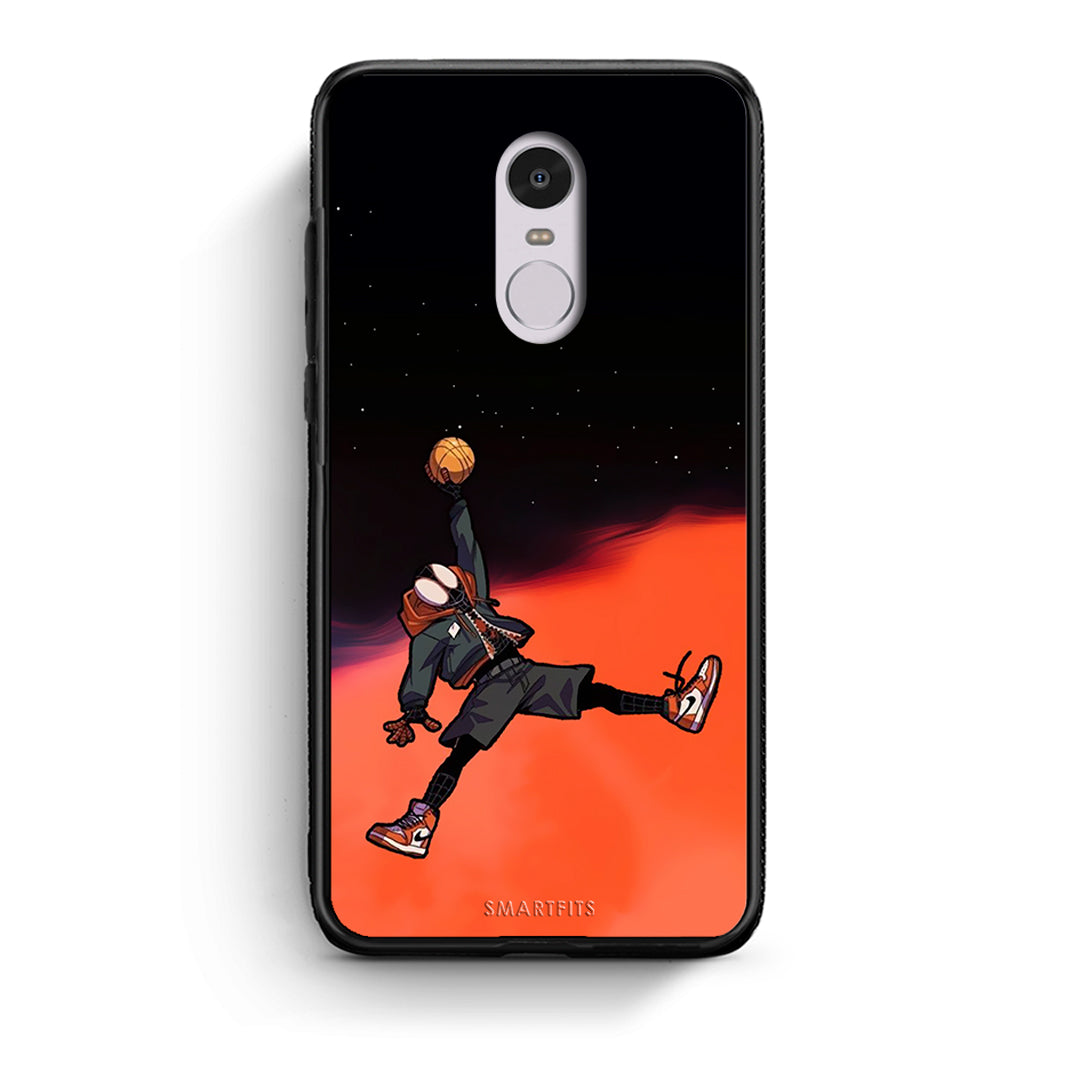 Xiaomi Redmi Note 4/4X Basketball Hero θήκη από τη Smartfits με σχέδιο στο πίσω μέρος και μαύρο περίβλημα | Smartphone case with colorful back and black bezels by Smartfits
