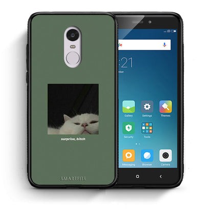 Θήκη Xiaomi Redmi Note 4/4X Bitch Surprise από τη Smartfits με σχέδιο στο πίσω μέρος και μαύρο περίβλημα | Xiaomi Redmi Note 4/4X Bitch Surprise case with colorful back and black bezels