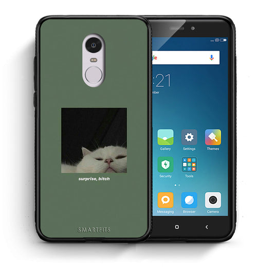 Θήκη Xiaomi Redmi Note 4/4X Bitch Surprise από τη Smartfits με σχέδιο στο πίσω μέρος και μαύρο περίβλημα | Xiaomi Redmi Note 4/4X Bitch Surprise case with colorful back and black bezels