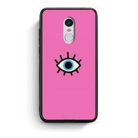 Thumbnail for Xiaomi Redmi Note 4/4X Blue Eye Pink θήκη από τη Smartfits με σχέδιο στο πίσω μέρος και μαύρο περίβλημα | Smartphone case with colorful back and black bezels by Smartfits