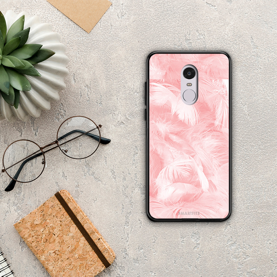 Boho Pink Feather - Xiaomi Redmi Note 4 / 4X θήκη