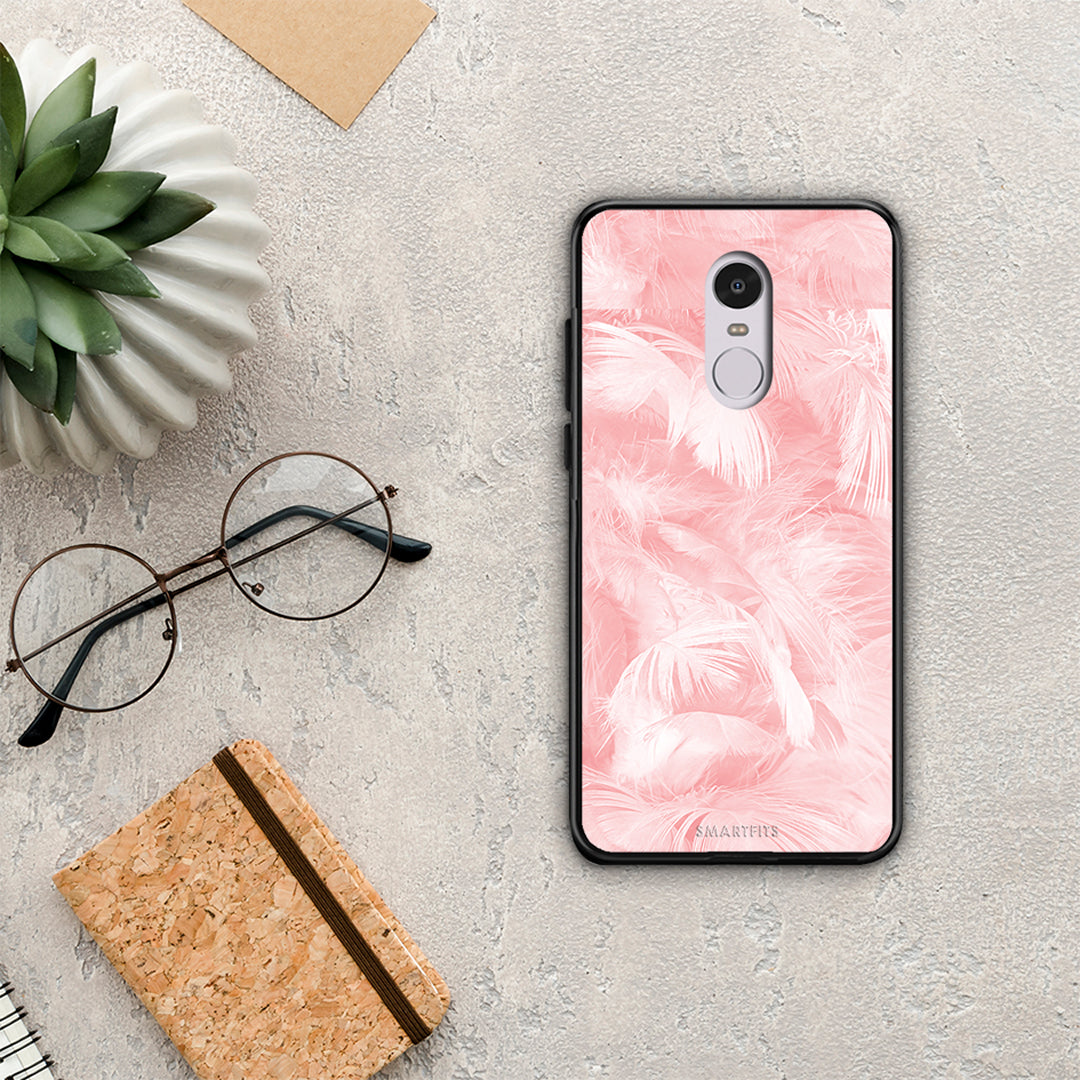 Boho Pink Feather - Xiaomi Redmi 5 θήκη