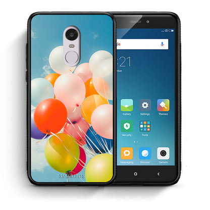 Θήκη Xiaomi Redmi Note 4/4X Colorful Balloons από τη Smartfits με σχέδιο στο πίσω μέρος και μαύρο περίβλημα | Xiaomi Redmi Note 4/4X Colorful Balloons case with colorful back and black bezels