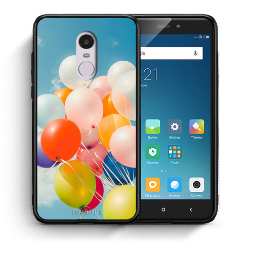 Θήκη Xiaomi Redmi Note 4/4X Colorful Balloons από τη Smartfits με σχέδιο στο πίσω μέρος και μαύρο περίβλημα | Xiaomi Redmi Note 4/4X Colorful Balloons case with colorful back and black bezels