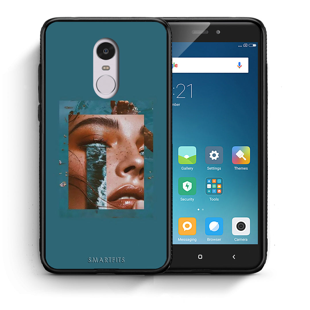 Θήκη Xiaomi Redmi Note 4/4X Cry An Ocean από τη Smartfits με σχέδιο στο πίσω μέρος και μαύρο περίβλημα | Xiaomi Redmi Note 4/4X Cry An Ocean case with colorful back and black bezels