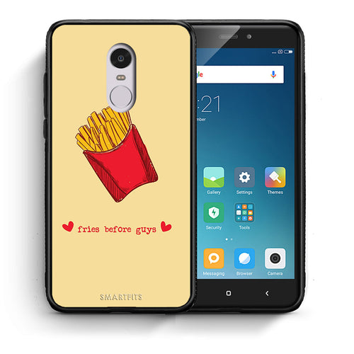 Θήκη Αγίου Βαλεντίνου Xiaomi Redmi Note 4 / 4X Fries Before Guys από τη Smartfits με σχέδιο στο πίσω μέρος και μαύρο περίβλημα | Xiaomi Redmi Note 4 / 4X Fries Before Guys case with colorful back and black bezels