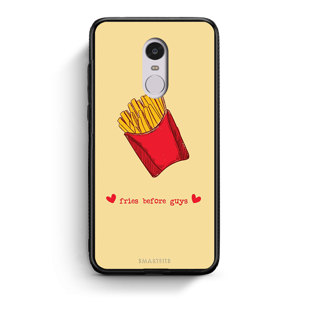 Xiaomi Redmi 5 Fries Before Guys Θήκη Αγίου Βαλεντίνου από τη Smartfits με σχέδιο στο πίσω μέρος και μαύρο περίβλημα | Smartphone case with colorful back and black bezels by Smartfits