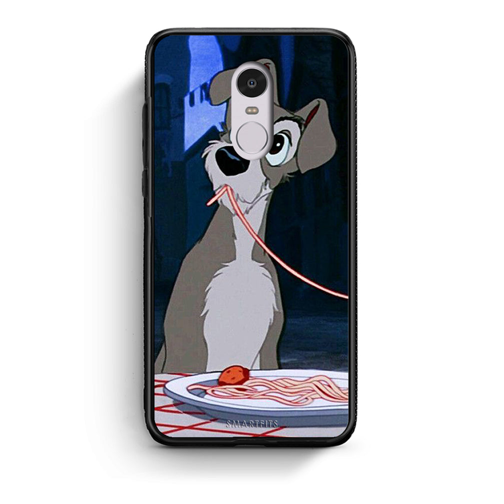 Xiaomi Redmi Note 4 / 4X Lady And Tramp 1 Θήκη Αγίου Βαλεντίνου από τη Smartfits με σχέδιο στο πίσω μέρος και μαύρο περίβλημα | Smartphone case with colorful back and black bezels by Smartfits