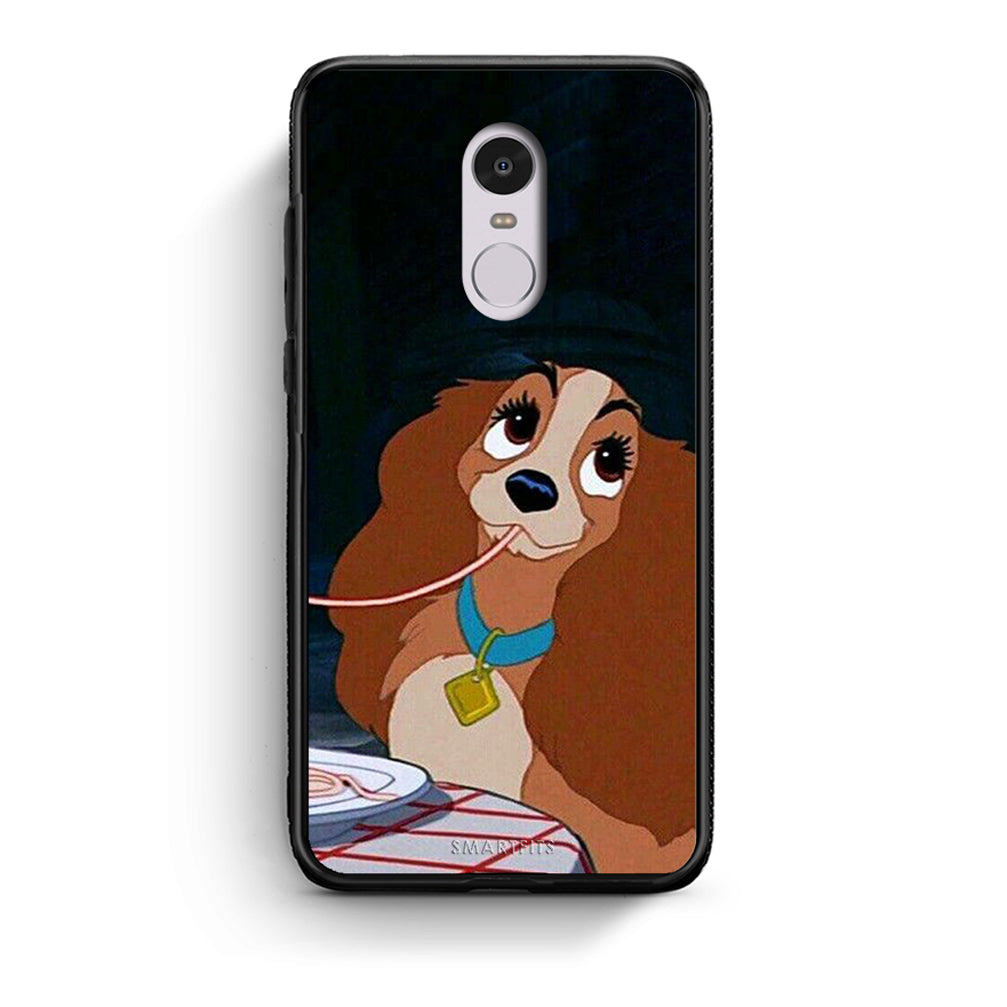 Xiaomi Redmi Note 4 / 4X Lady And Tramp 2 Θήκη Αγίου Βαλεντίνου από τη Smartfits με σχέδιο στο πίσω μέρος και μαύρο περίβλημα | Smartphone case with colorful back and black bezels by Smartfits