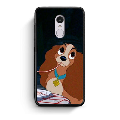 Xiaomi Redmi Note 4 / 4X Lady And Tramp 2 Θήκη Αγίου Βαλεντίνου από τη Smartfits με σχέδιο στο πίσω μέρος και μαύρο περίβλημα | Smartphone case with colorful back and black bezels by Smartfits