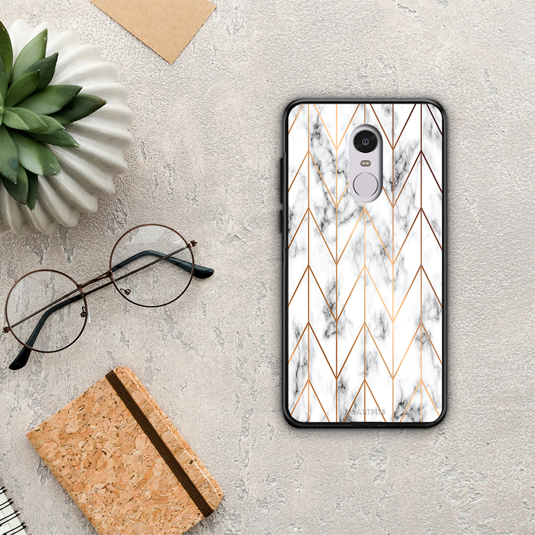 Marble Gold Geometric - Xiaomi Redmi 5 θήκη