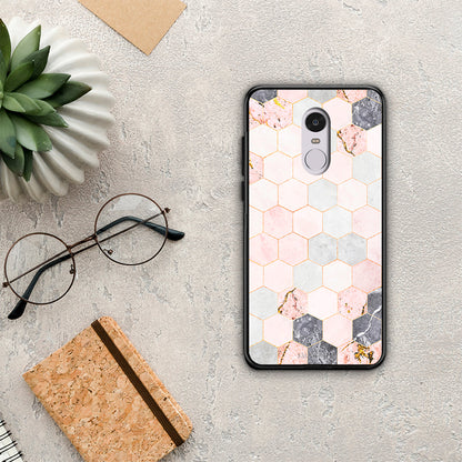 Marble Hexagon Pink - Xiaomi Redmi Note 4 / 4X θήκη
